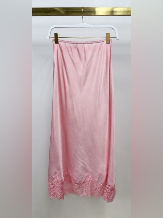 Milio Milano Dresses & Skirts - (235132/6292-COTT) VISCOSE MAXI SKIRT WITH LACE HEM